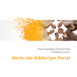 Workcube İK&Kariyer Portal