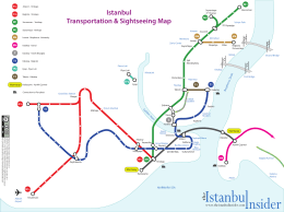 Istanbul Transportation & Sightseeing Map