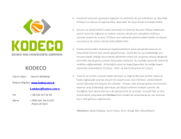 kodeco - Turkey Cleantech Open Accelerator