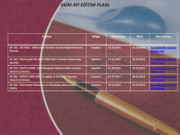 istanbul ekim ayı eğitim planı 2015