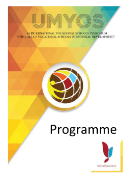 Main Programme