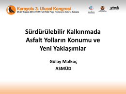 4. Gülay MALKOÇ - Karayolu 3. Ulusal Kongresi
