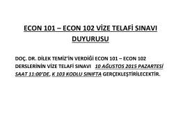 econ 101 – econ 102 vize telafi sınavı duyurusu