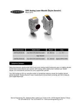 Q4X Analog Lazer Mesafe Ölçüm Sensörü