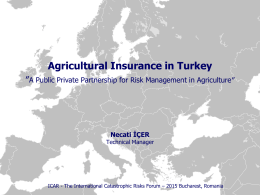 State Supported Agricultural Insurance
