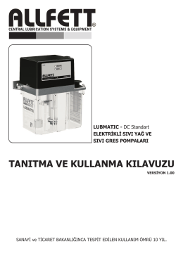 LUBMATIC DC standart tip pompa