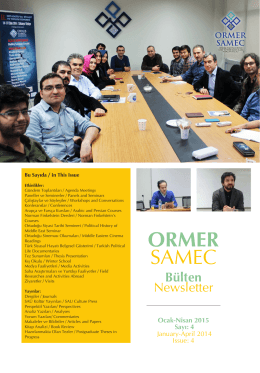 1 ORMER SAMEC - Sakarya Üniversitesi