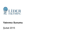 Liderfaktoring.com.tr Files Yatirimcisunumu2014