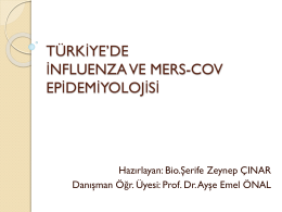 Türkiye`de İnfluenza ve MERS-CoV