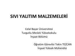 bitüm - Celal Bayar Üniversitesi