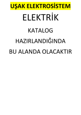 Katalog - Uşak ElektroSistem Elektrik