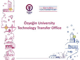 Özyeğin University Technology Transfer Office