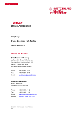 TURKEY - Switzerland Global Enterprise
