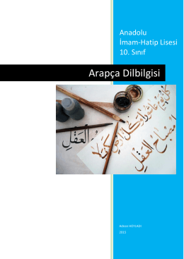 10. Sınıf Arapça Dilbilgisi Kitabını İndir - İmam