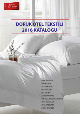 2016 Pdf Katalog - otel tekstili & spa tekstili