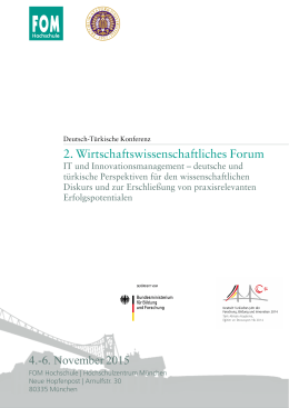 Deutsch-Türkische Konferenz: Programmbroschüre - e2e