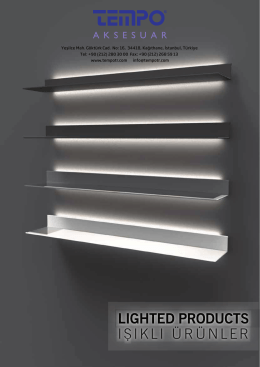 Çerçeveli Işıklı Raf / Framed Shelf with Light
