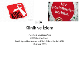 HIV Klinik ve İzlem