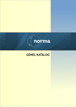 GENEL KATALOG - Norma Mühendislik Web Sayfası