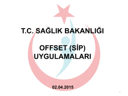 OFFSET (SİP) - Bilkent Üniversitesi Teknoloji Transfer Ofisi (TTO)
