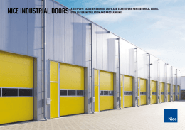 nice industrial doors a complete range of control units