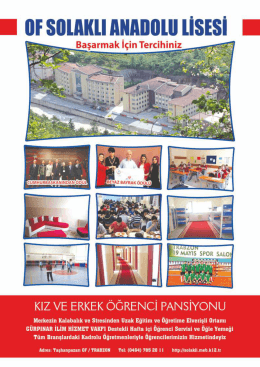 katalog - TRABZON / OF / Of Solaklı Anadolu Lisesi