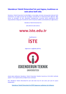 İskenderun Teknik Üniversitesi`nin yeni logosu, kısaltması ve web