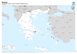 Greece- Transportation network, Border Crossings and UNHCR