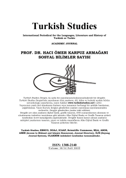 Turkish Studies