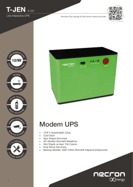 T-JEN 9-12V Modem UPS