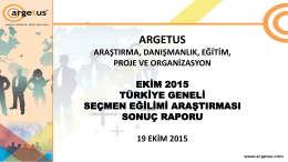 2015 - Argetus Araştırma, Danışmanlık, Eğitim, Proje ve