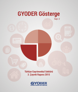 GYODER Gösterge Türkiye Gayrimenkul Sektörü 3. Çeyrek Raporu