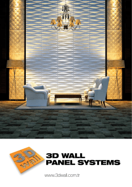 3D WALL PANEL SYSTEMS