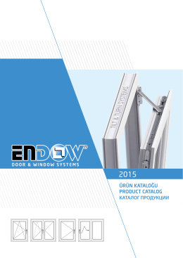 каталог 2015 - ENDOW Çift Açılım Sistemleri