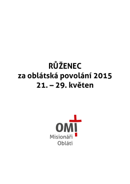 Růženec za OMI povolaní 2015