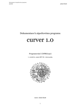 curver 1.0 - Jakub Kinšt