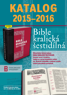 Stáhnout katalog... - Česká biblická společnost