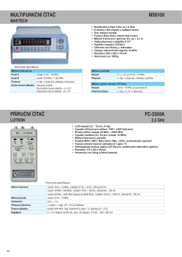 Katalog měřicích přístrojů Micronix 2015-16