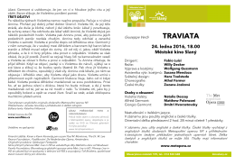 Program Traviata - Kultura Slaný a Slánsko