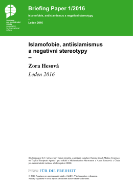 Islamofobie, antiislamismus a negativní stereotypy