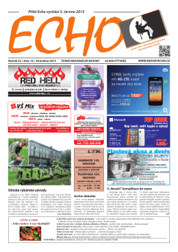 Příští Echo vychází 5. června 2015