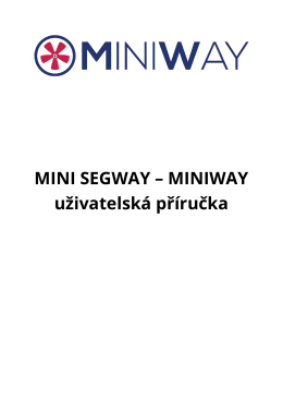 manuál - MiniWay.cz