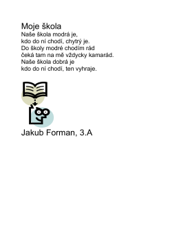 Moje škola Jakub Forman, 3.A