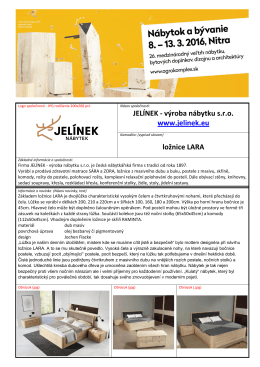 JELÍNEK - výroba nábytku s.r.o. www.jelinek.eu
