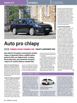 Auto pro chlapy