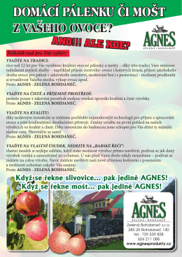 OPEN - Agnes produkty Zelená Bohdaneč
