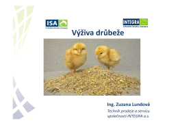 VÝŽIVA DRŮBEŽE, INTEGRA, a.s., Lundová Z., 6/2015