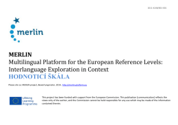 MERLIN Multilingual Platform for the European Reference Levels