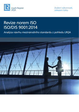 Analýza ISO/DIS 9001:2014 z pohledu LRQA 0.96MB Návrh