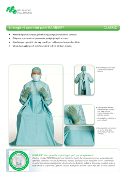 Urologický operační plášť BARRIER® CLASSIC